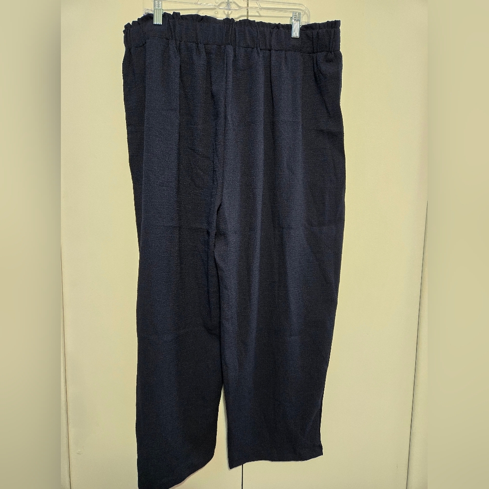 SHEIN Women's Navy Wide Leg Pants- Size 4X - Picture 2 of 5